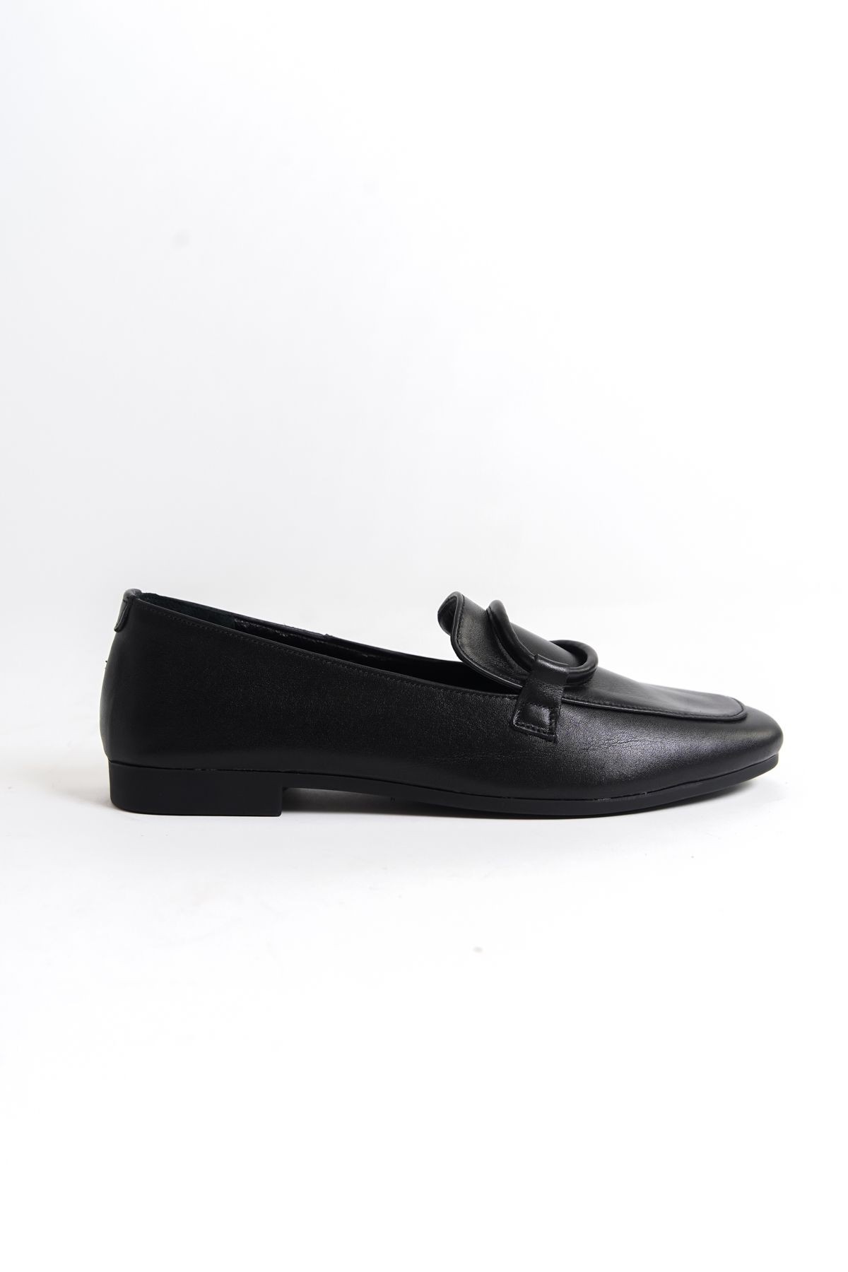 Gerçek Deri Babet LOAFER OXFORD - si̇yah