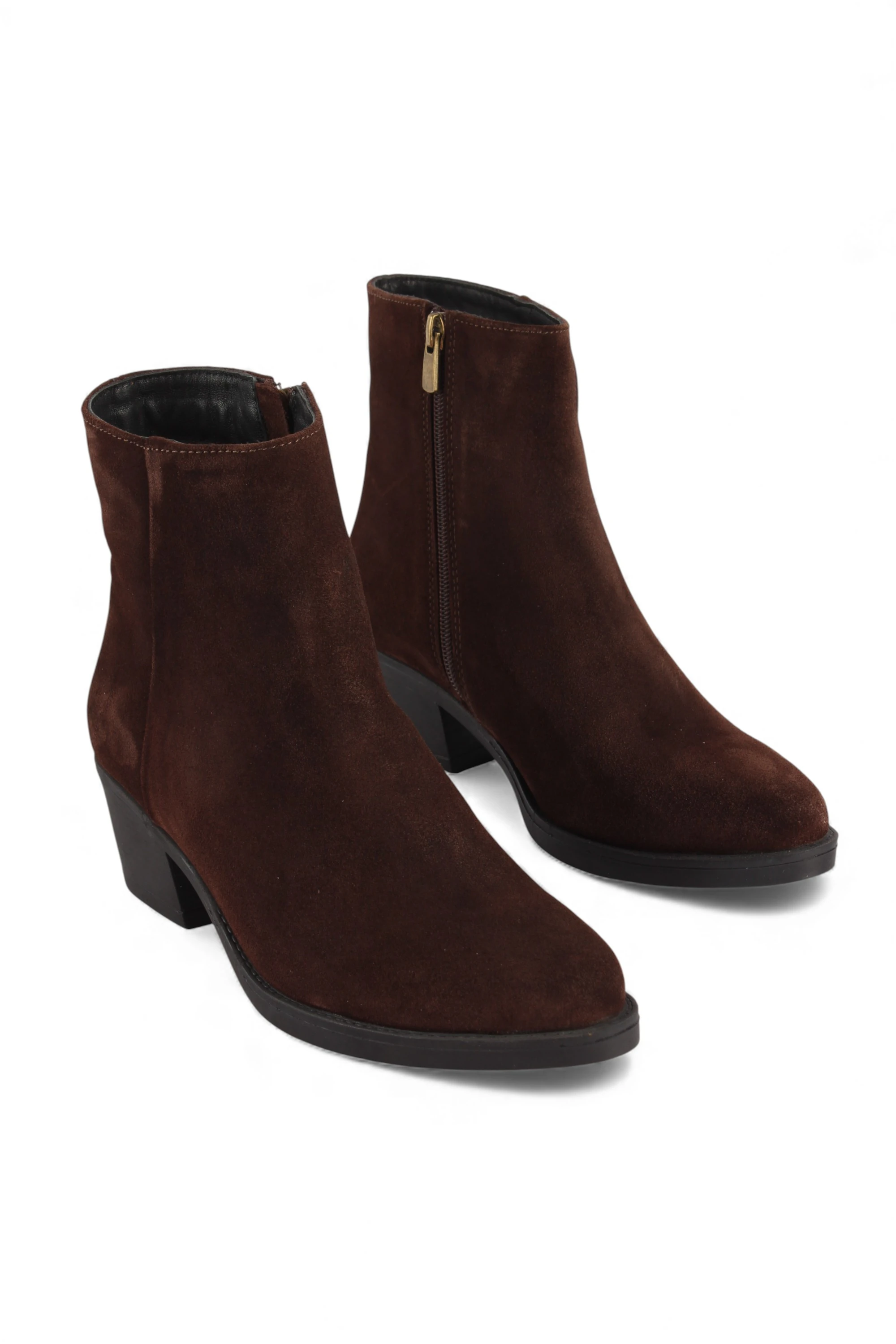 WEST Hakiki Deri Kadın Bot - west acı kahve