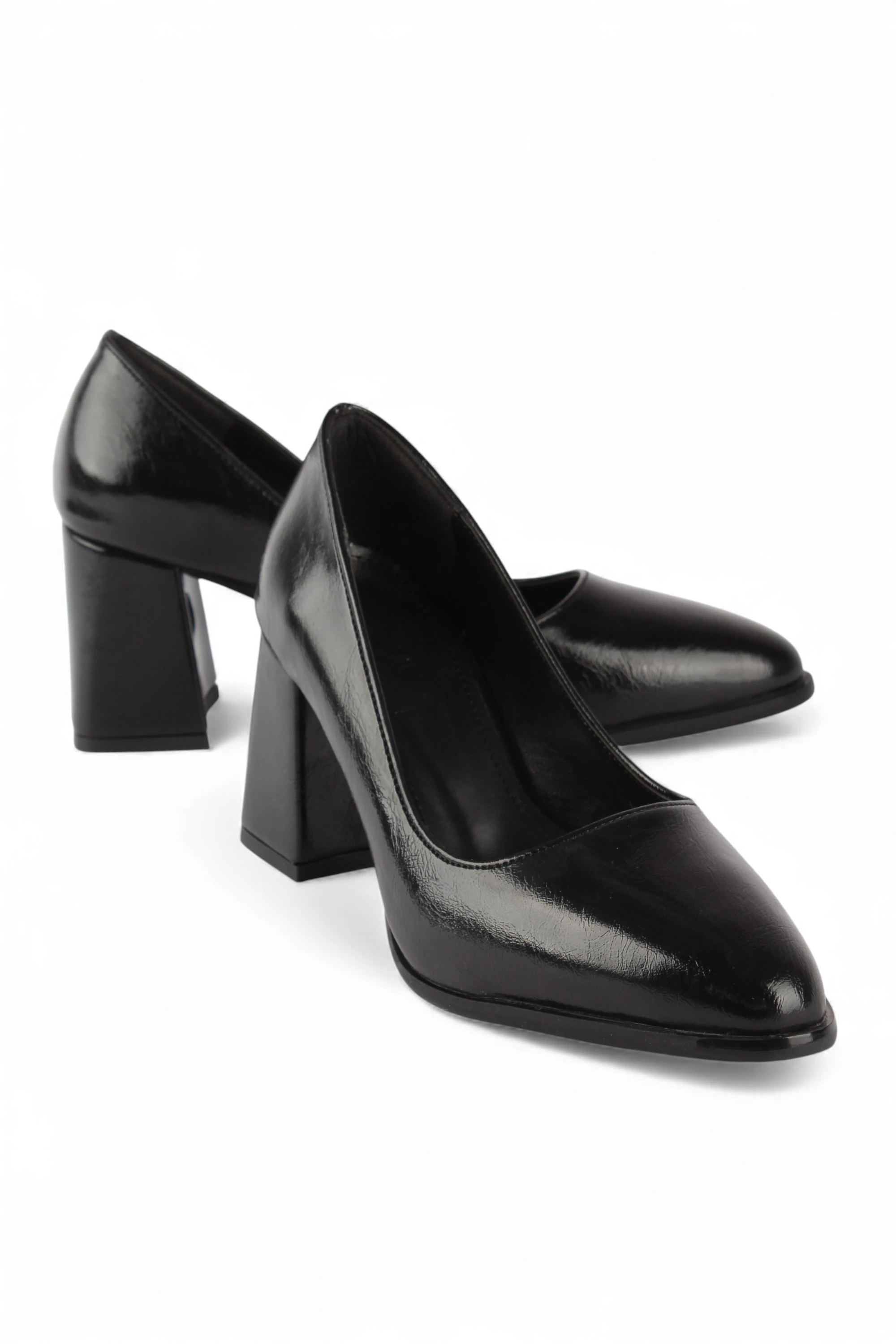 VERSA Kalın Topuk Kadın Topuklu Ayakkabı - versa siyah