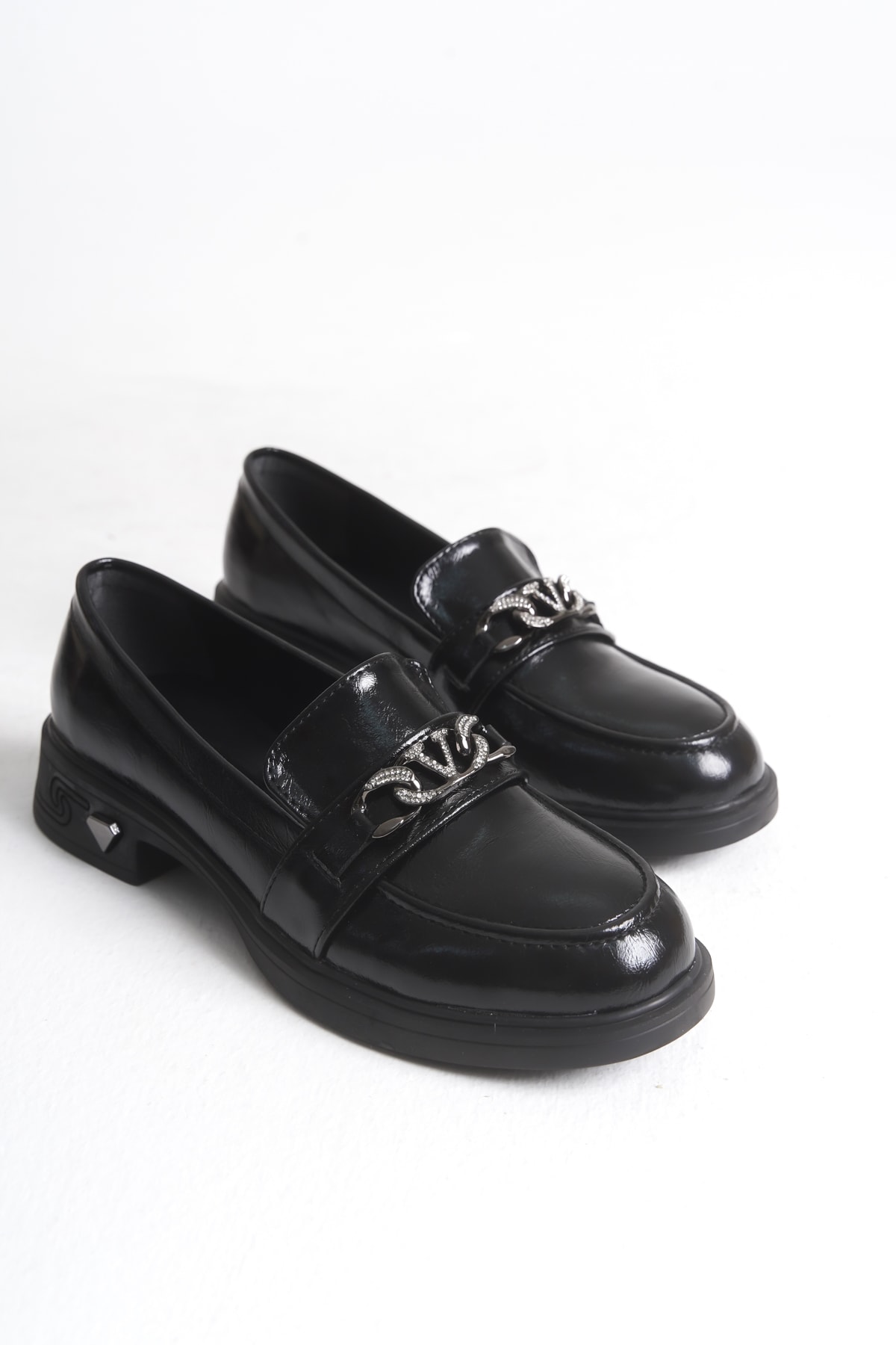 DAWİS Toka Detaylı Kadın Loafer Ayakkabı - dawis siyah