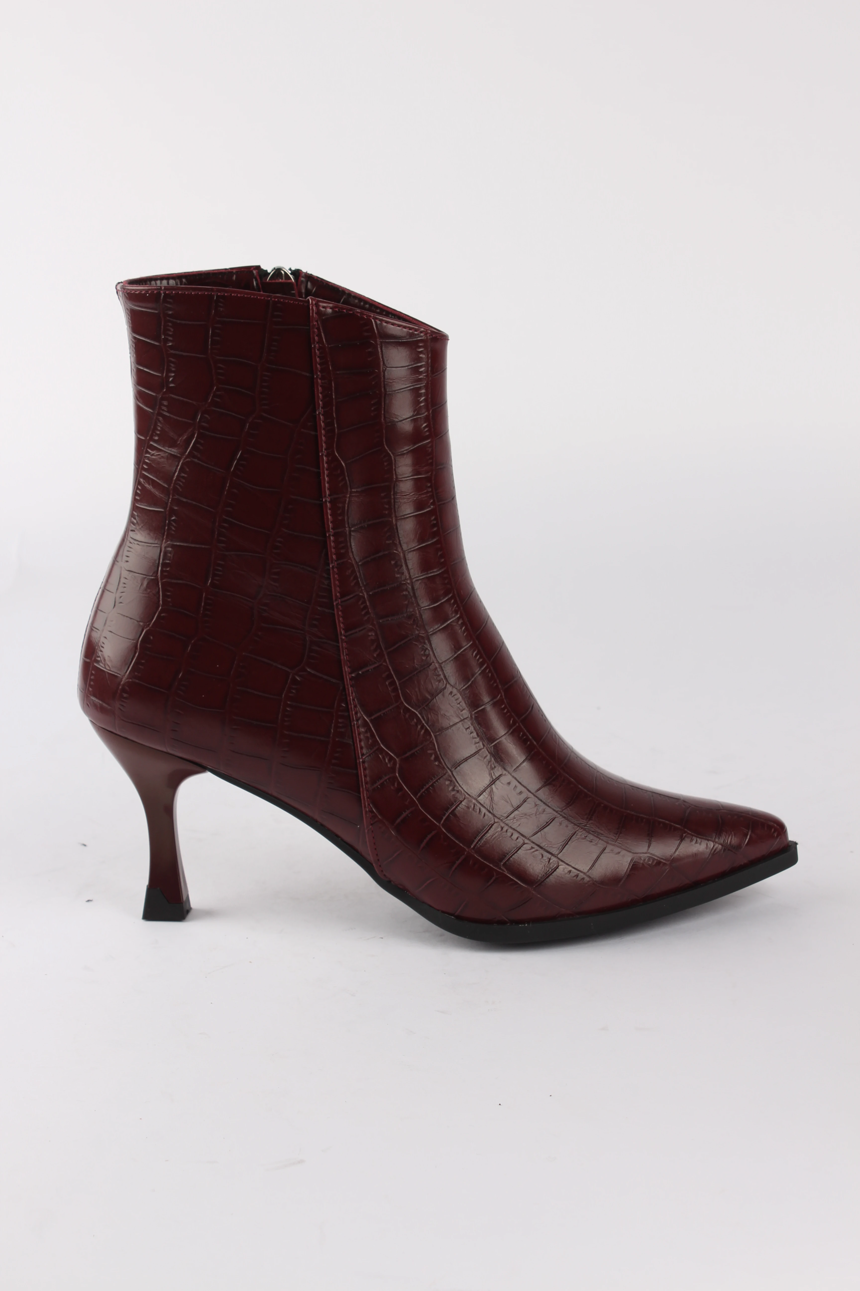 JAMALY Kroko Desenli Kadın Topuklu Bot
