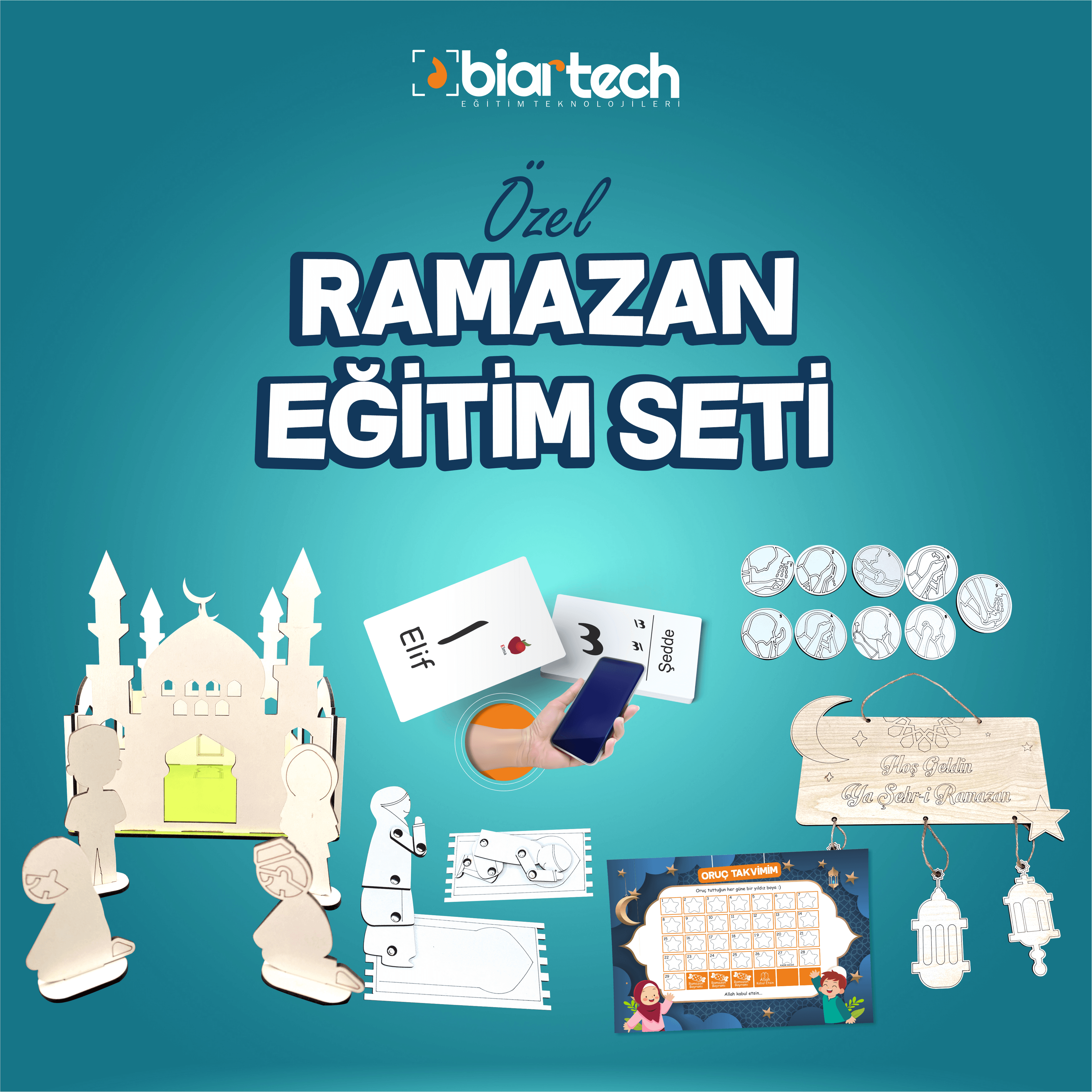 Çocuklar İçin Ramazan Seti - Ramazanı Sevinçle Karşılıyorum