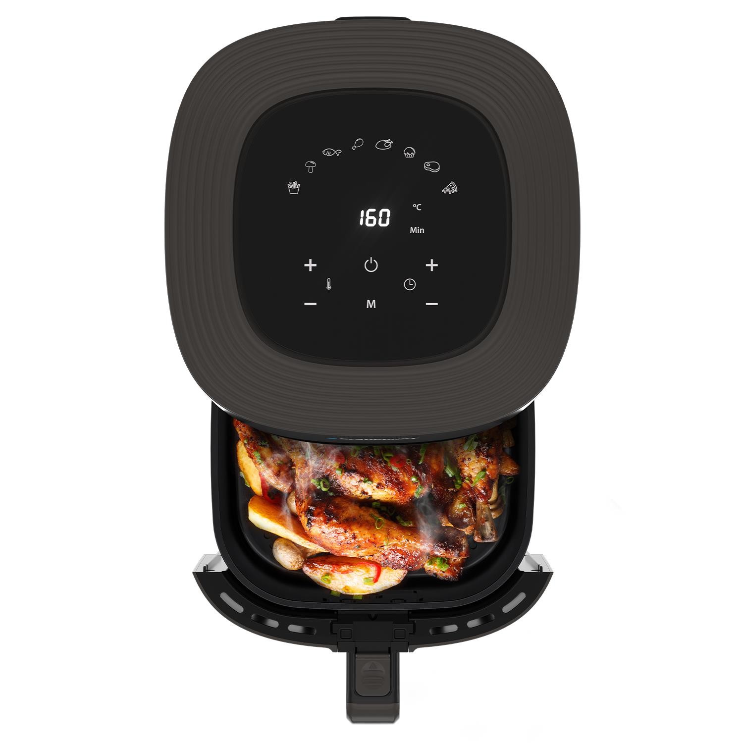 Blaupunkt D6550 Taste Master Single Basket Texturenmatik 5.5 Litre Air Fryer  1700W Grey