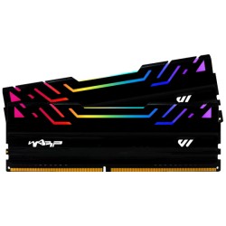 WARP 16GB (8X2) DDR4 3200 MHZ RGB BLACK PC RAM WR-R8X2-B