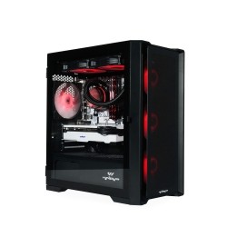 Warp Optima B760 RGB Liquid Cooling Intel 12400F 32GB RAM 1TB RTX 4070 12GB Black Gamer Computer