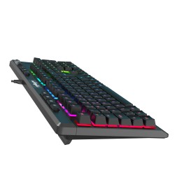 Warp Spectra WRP-S1 RGB Full Membrane 104 Keys Extra Multimedia Rollover with Voice Control  Mechanism Reflex Knitted Wired Gaming Keyboard