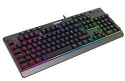 Warp Spectra WRP-S1 RGB Full Membrane 104 Keys Extra Multimedia Rollover with Voice Control  Mechanism Reflex Knitted Wired Gaming Keyboard