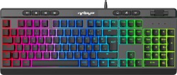 Warp Spectra WRP-S1 RGB Full Membrane 104 Keys Extra Multimedia Rollover with Voice Control  Mechanism Reflex Knitted Wired Gaming Keyboard