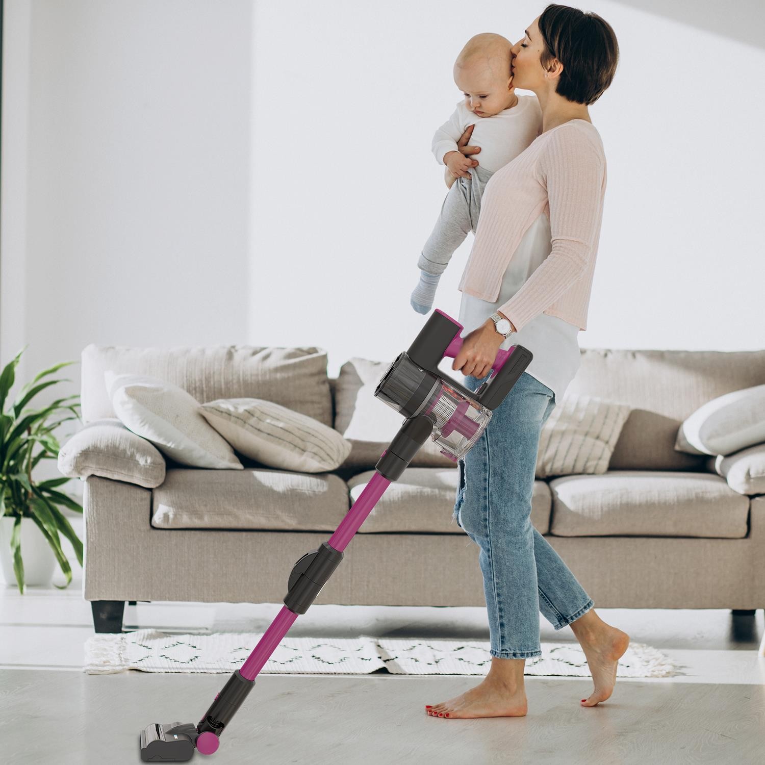 Blaupunkt A16 Charged Vacumaster Wireless Vertical vacuum cleaner 160W Fuchsia