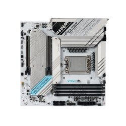 Warp White Knight B760 Intel LGA1700 DDR4 DP HDMI 1x Gen4 NVME 2x Gen3 NVME SSD Metal Cooling Mainboard