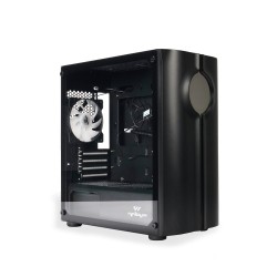 Warp Spectra Tempered Glass Micro ATX USB 3.0 4 x 120mm RGB Fan Black Gamer Computer Case