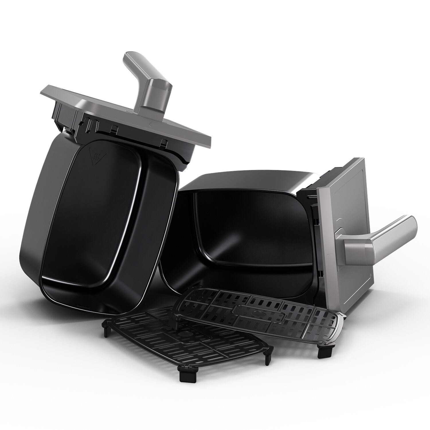 Blaupunkt D7800 Taste Master Dual Basket Texturenmatik 4+4 Litre Air Fryer  1700W Black