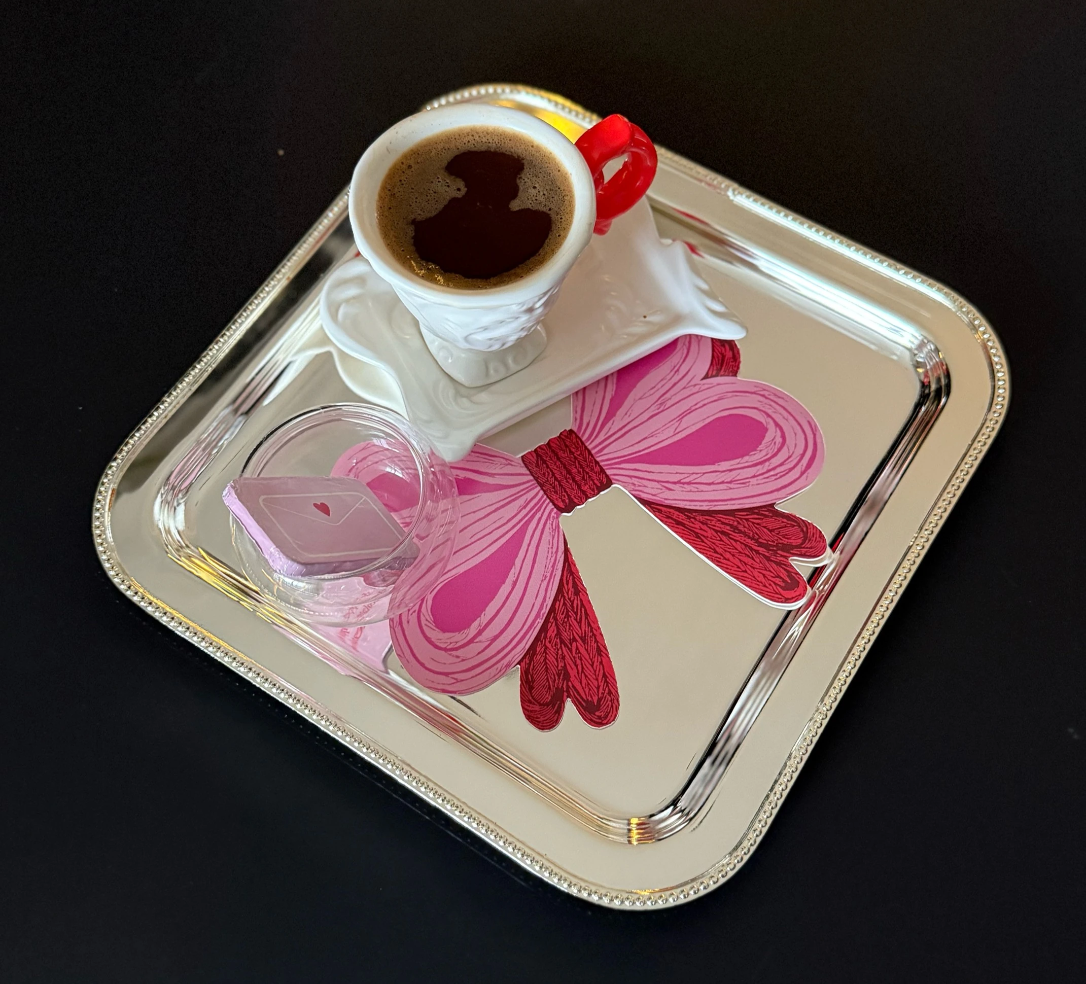 Pembe Fiyonk 6'lı Bardak Matı