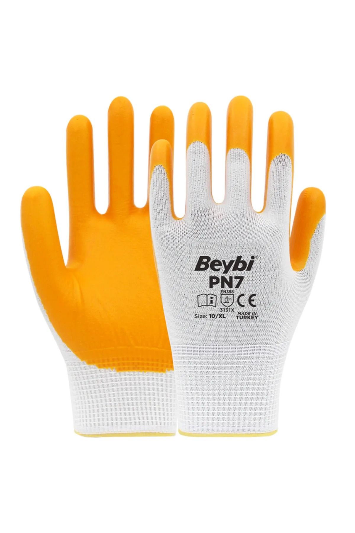 Pn7 Polyester Örme Nitril Eldiven - 24 Çift
