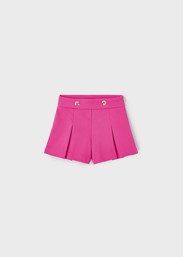 MAYORAL 04-10 YAŞ KIZ ÇOCUK PEMBE ROMA ÖRGÜLÜ ŞORT T-SHİRT TAKIM - PEMBE