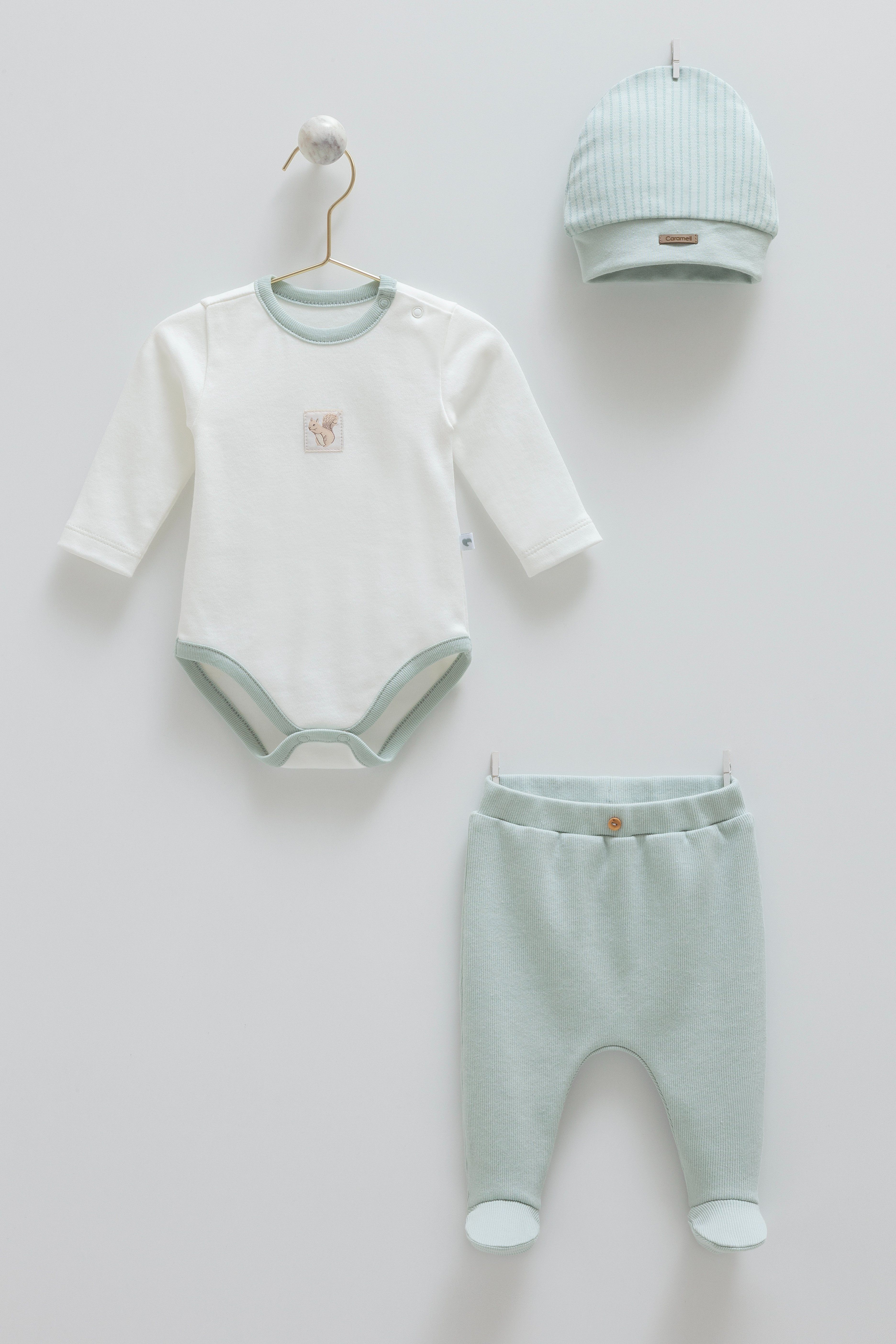 CARAMELL FORSET BODY PANTOLON ŞAPKA TAKIM - YEŞİL
