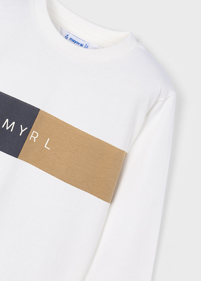 Mayoral 3’lü Erkek Çocuk Takım | 4-10 Yaş | Kahve Hırka + Ekru Baskılı Tişört + Antrasit Eşofman Altı