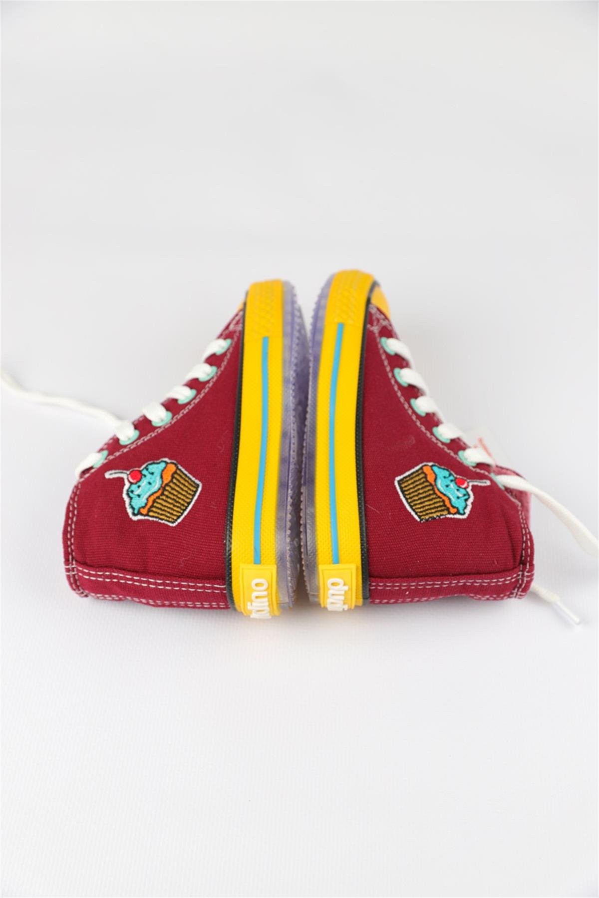 26 - 35 Numara Kız Çocuk Bordo Dustin Cookie Converse Ayakkabı