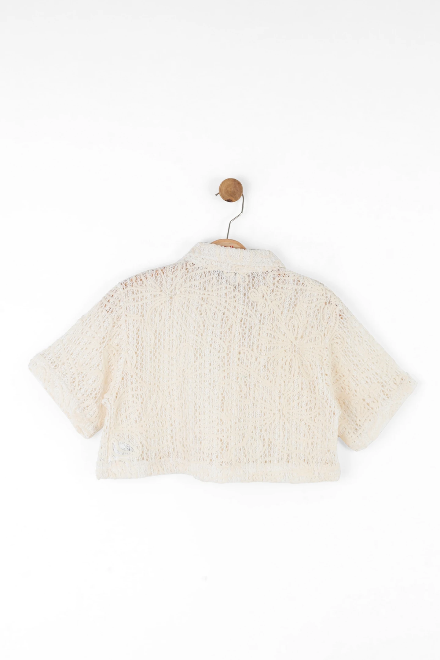 08-14 YAŞ KIZ ÇOCUK VİZON-KREM TAOS ETEKLİ ÜÇLÜ TAKIM - VİZON-KREM