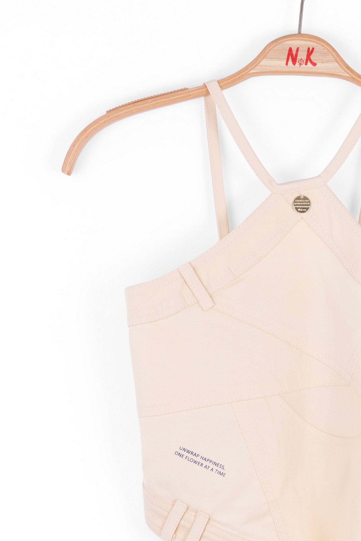 10-16 YAŞ KREM PARÇALI CROP - KREM