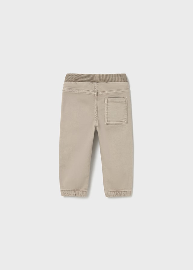 Mayoral 1-4 Yaş Erkek Bebek Jogger Pantolon – Bej, Cepli ve Lastikli
