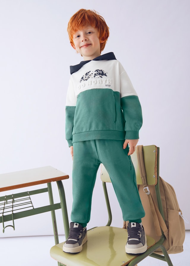 Mayoral 4-10 Yaş Erkek Çocuk 3'lü Eşofman Takımı – Kapüşonlu Sweatshirt ve 2 Adet Eşofman Altı