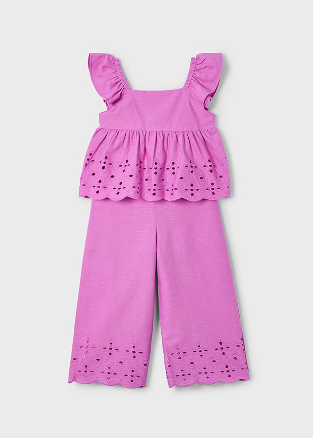 MAYORAL 04-10 YAŞ KIZ ÇOCUK PEMBE PANTOLONLU TAKIM - PEMBE