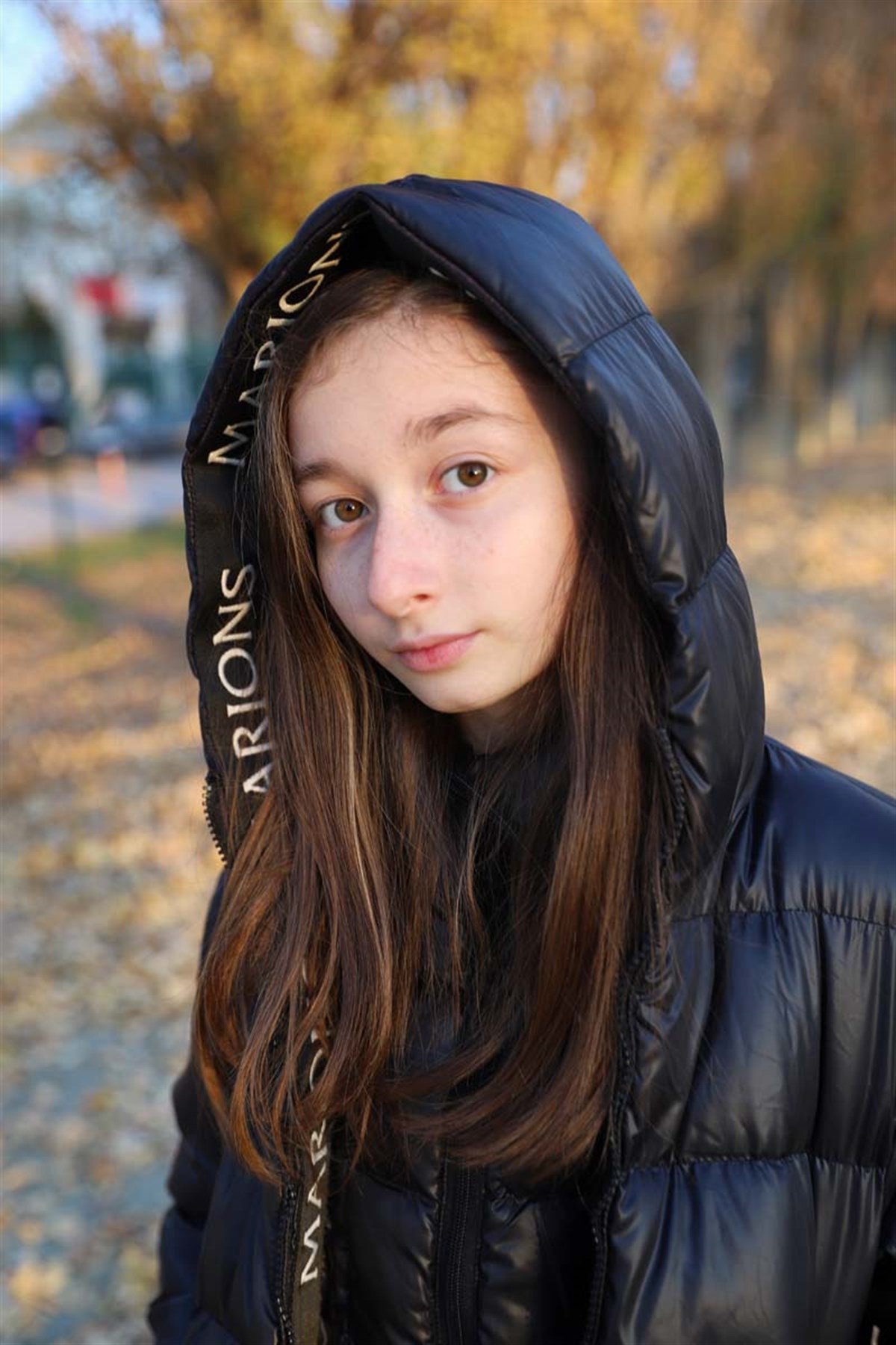 09-14 Yaş Unisex Kapüşonlu Fermuar Detaylı Siyah Şişme Mont