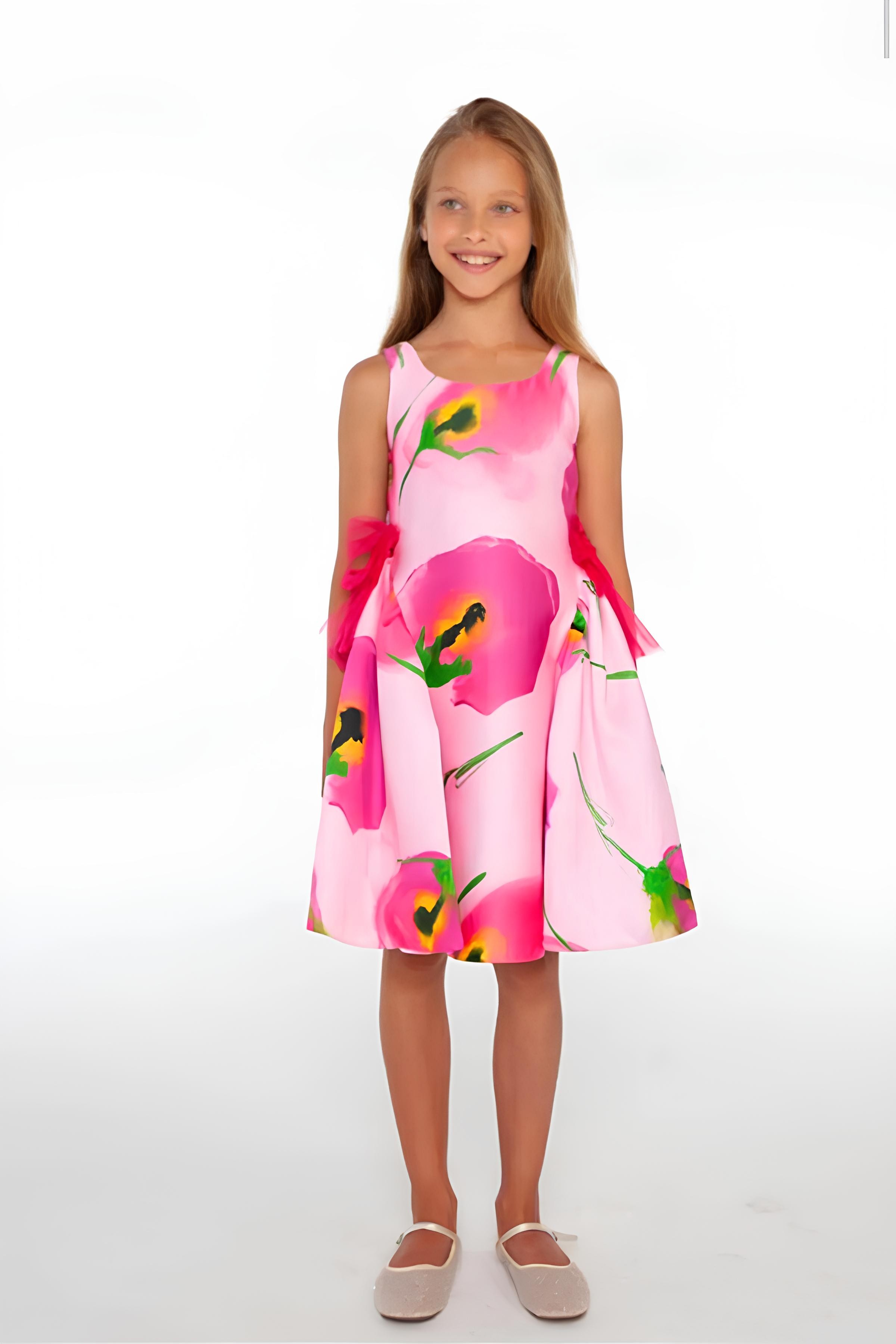 04-12 YAŞ ROSES ELBİSE - PEMBE