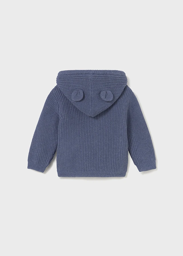 Mayoral 1-4 Yaş Erkek Bebek Mavi Fermuarlı Hırka – Örme, İçi Peluş, %100 Pamuk