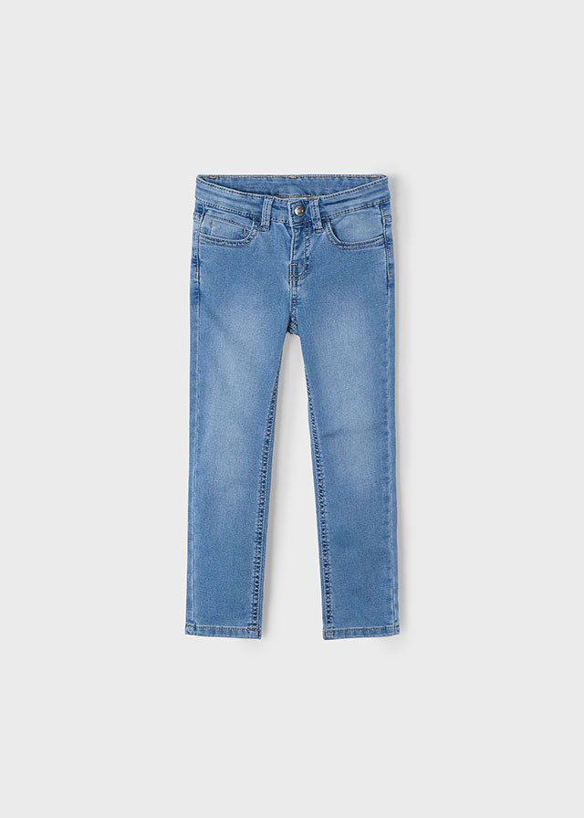 MAYORAL 04-10 YAŞ ERKEK ÇOCUK LİKRALI KOT PANTOLON - KOT MAVİSİ