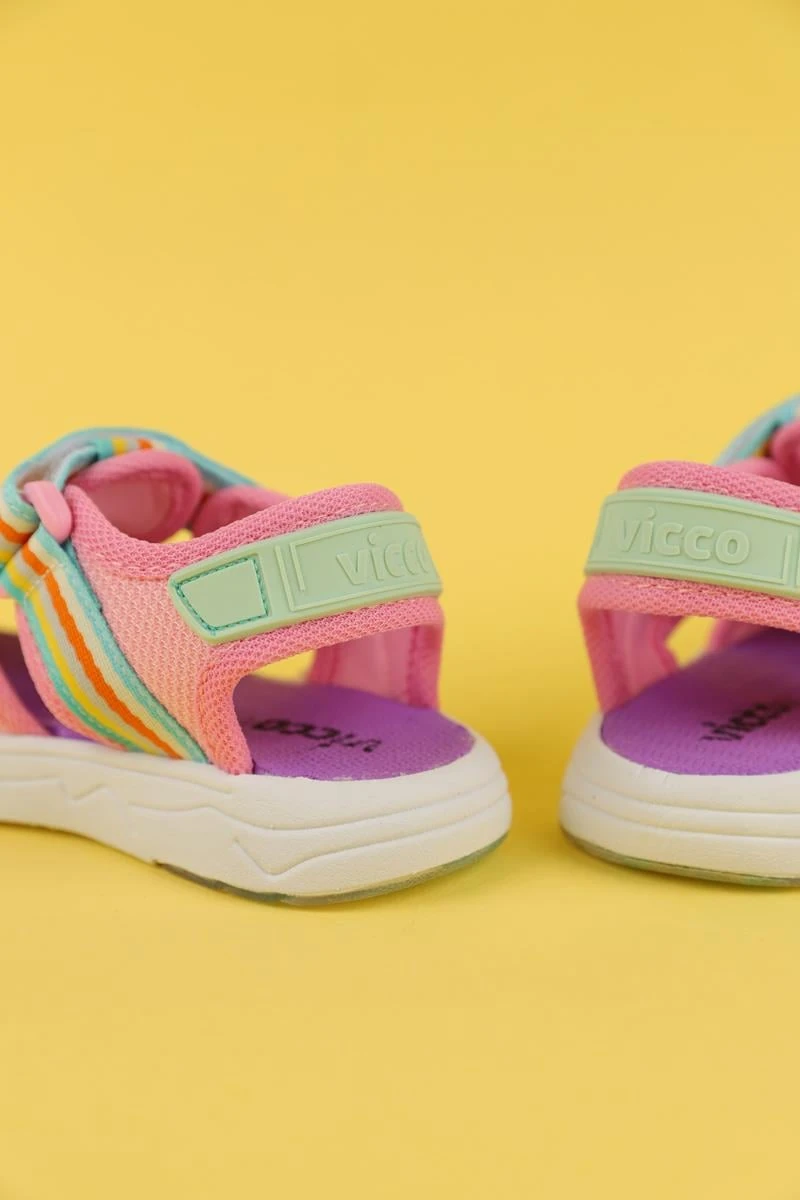 26-30 Numara Kız Çocuk Pembe Renk Vicco Flow II Sandalet