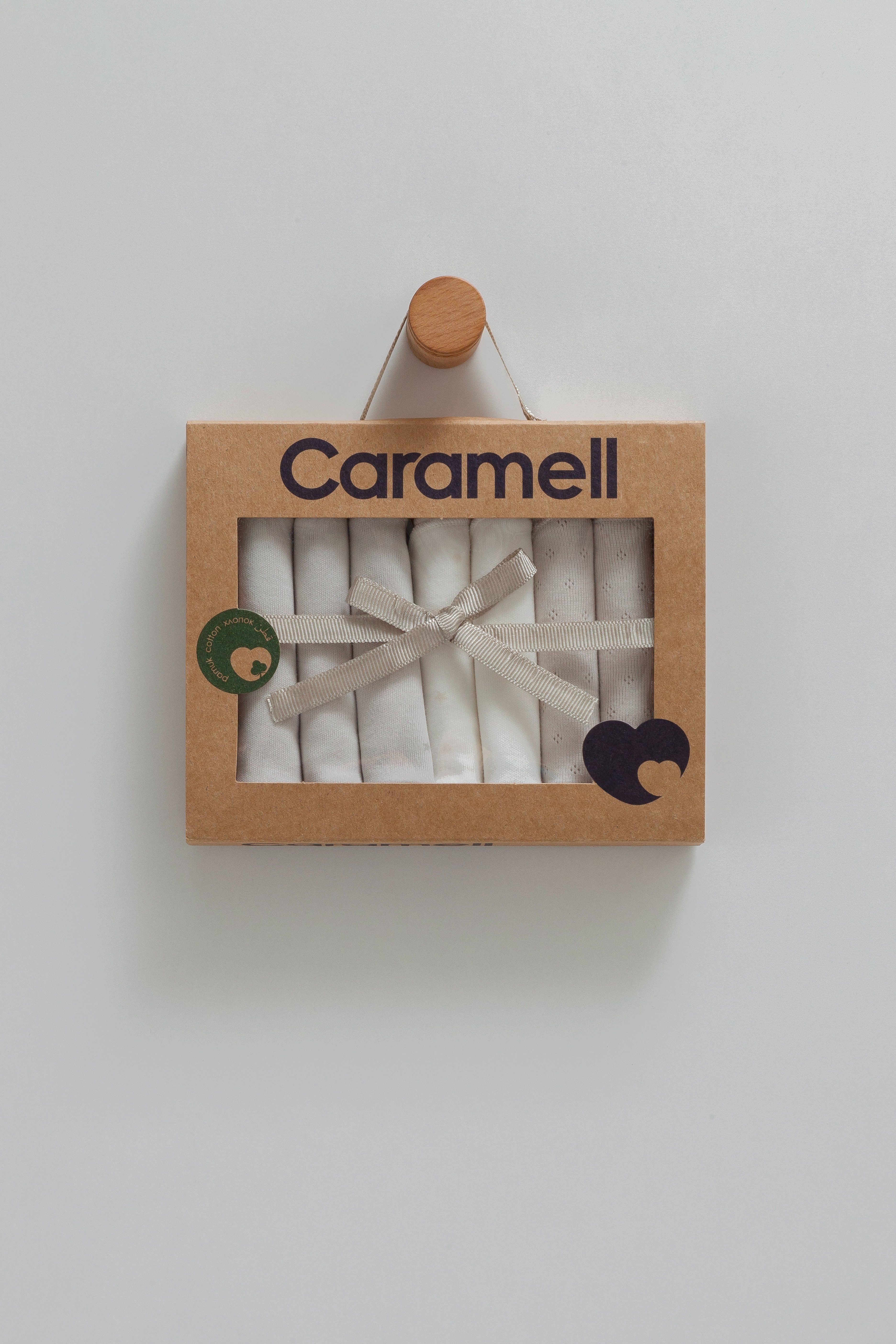 CARAMELL 7 Lİ PENYE MENDİL SET - GRİ