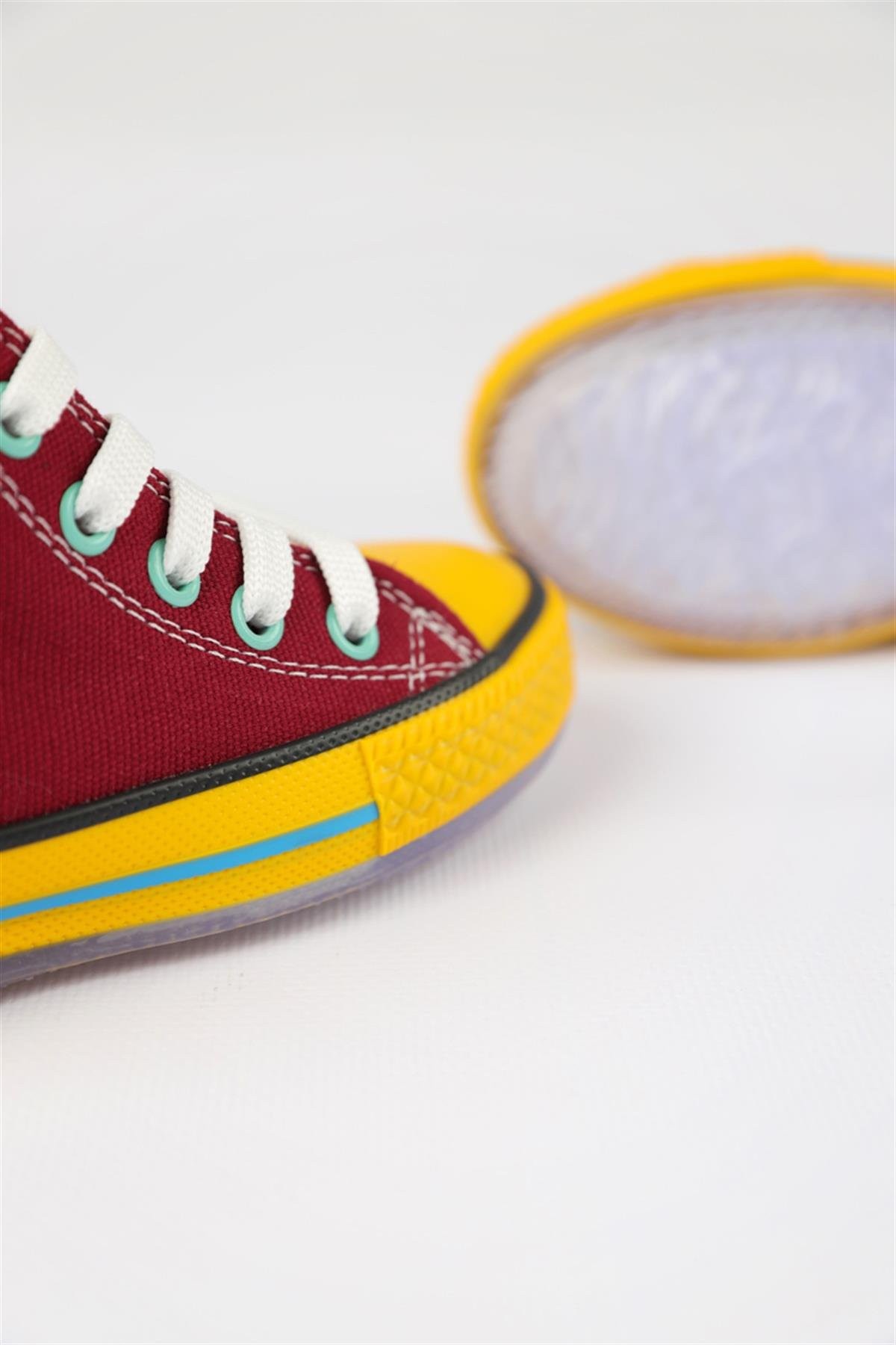 26 - 35 Numara Kız Çocuk Bordo Dustin Cookie Converse Ayakkabı