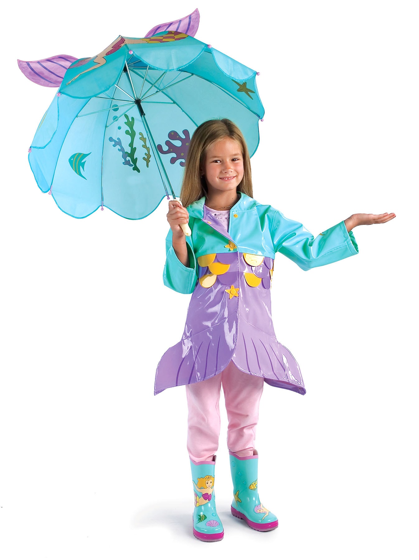 KİDORABLE DENİZ KIZI YAĞMUR ÇİZMESİ - TURKUAZ