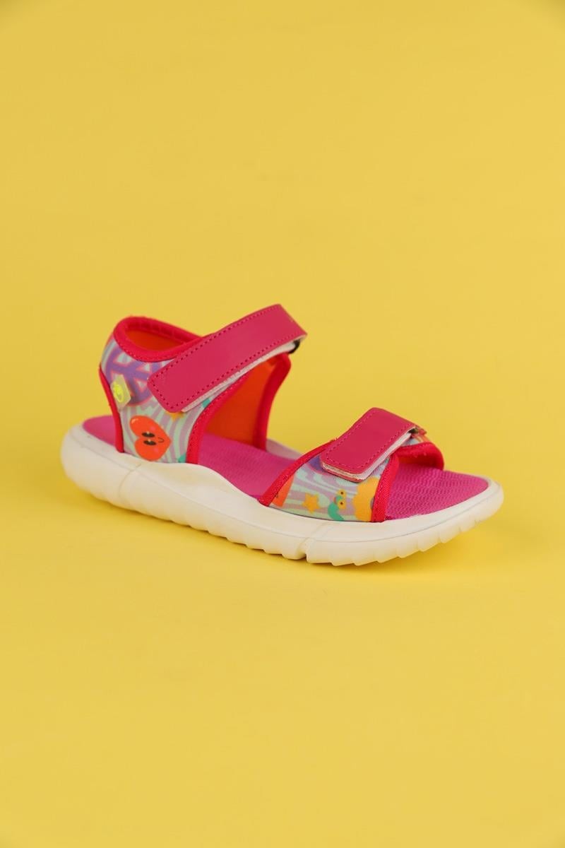 31-35 Numara Kız Çocuk Pembe Renk Dudino Paris Funny Sandalet