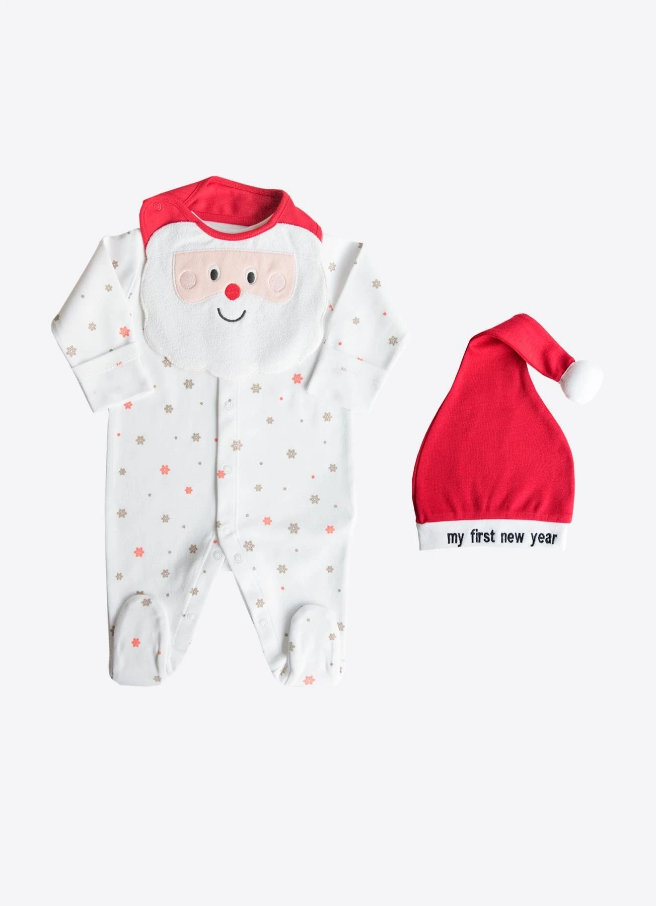 KİTİKATE 0-6 AY ARASI ORGANİK SNOW 3'LÜ TAKIM - KIRMIZI
