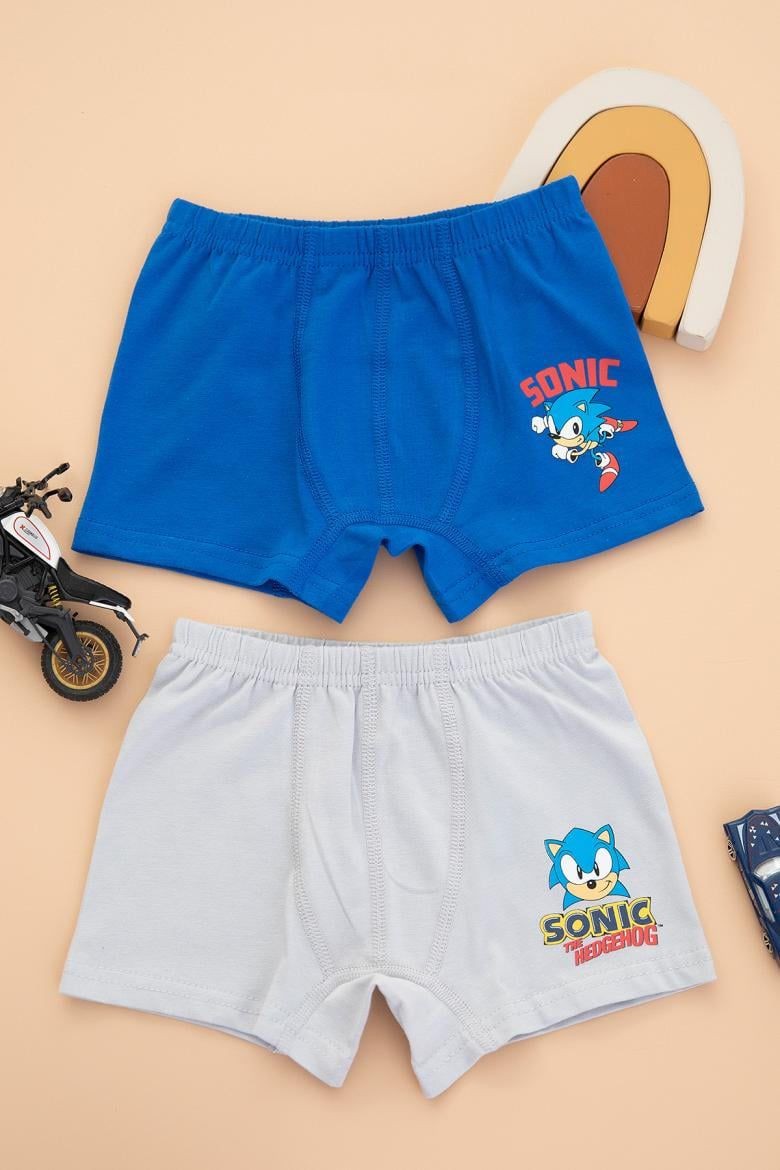 SONIC LİSANSLI 2 Lİ BOXER - ÇOK RENKLİ
