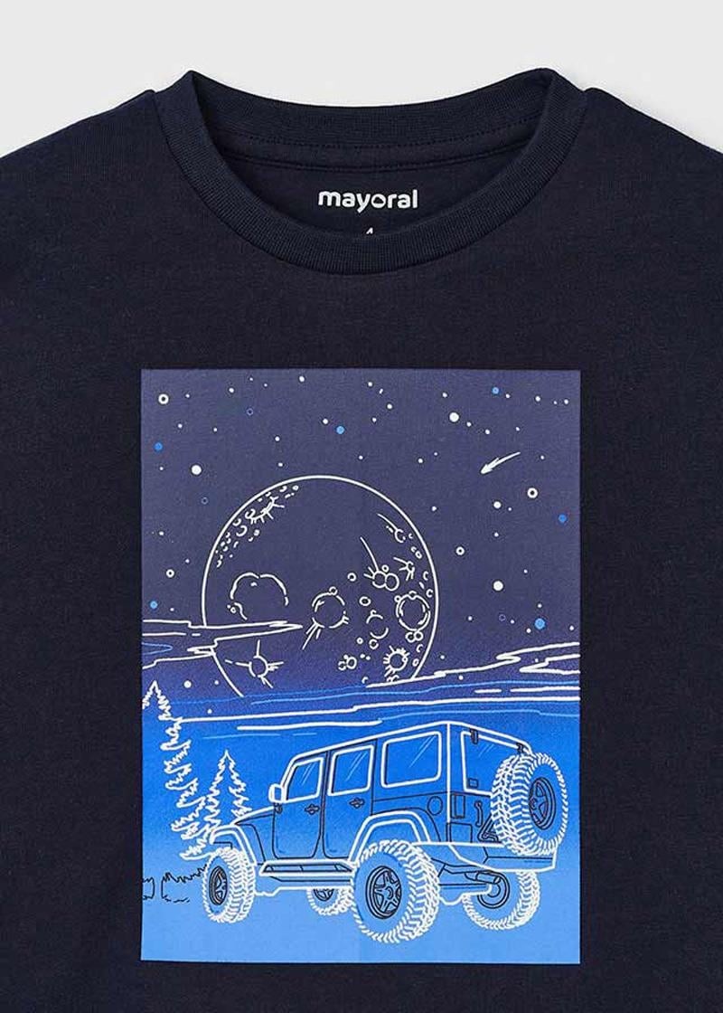 Mayoral 04-09 Yaş Erkek Çocuk Siyah - Mavi Renk Blue Black Uzun Kol Sweat