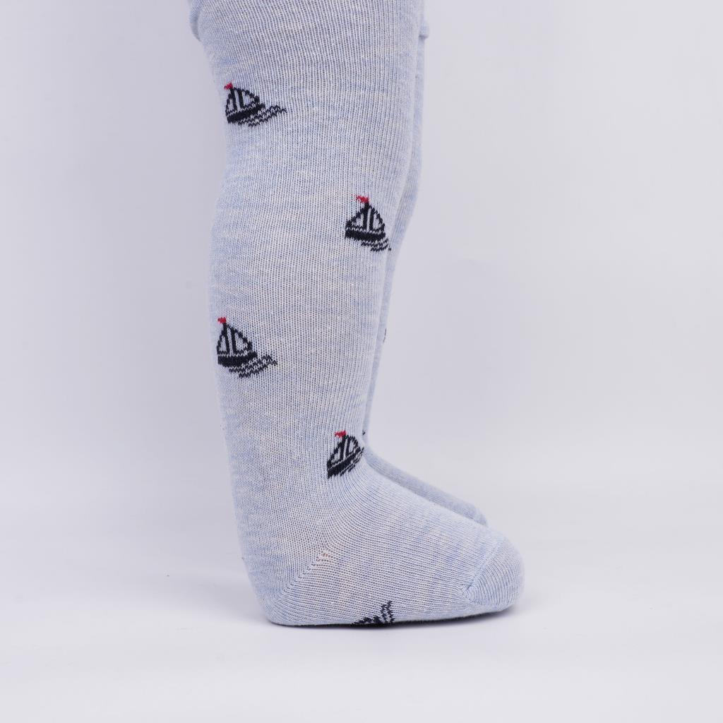 DENİZCİ ERKEK BEBEK KÜLOTLU ÇORAP - MAVİ