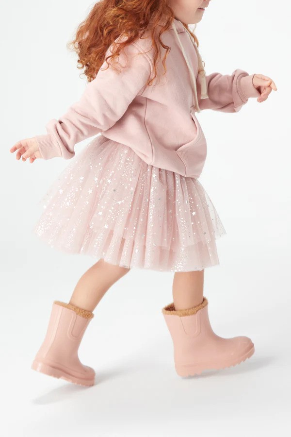 PETİT CORAL 01-06 YAŞ KIZ ÇOCUK STARDUST TÜTÜ ETEK - PEMBE