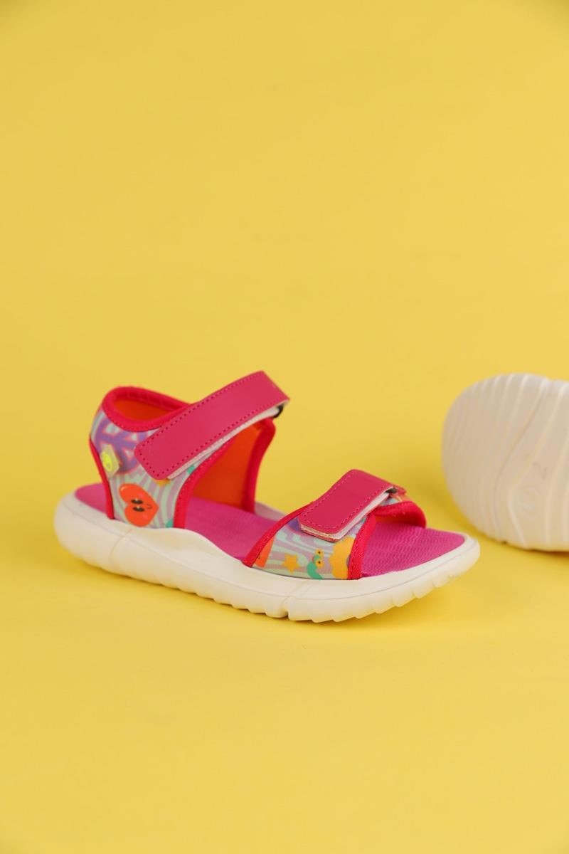 31-35 Numara Kız Çocuk Pembe Renk Dudino Paris Funny Sandalet