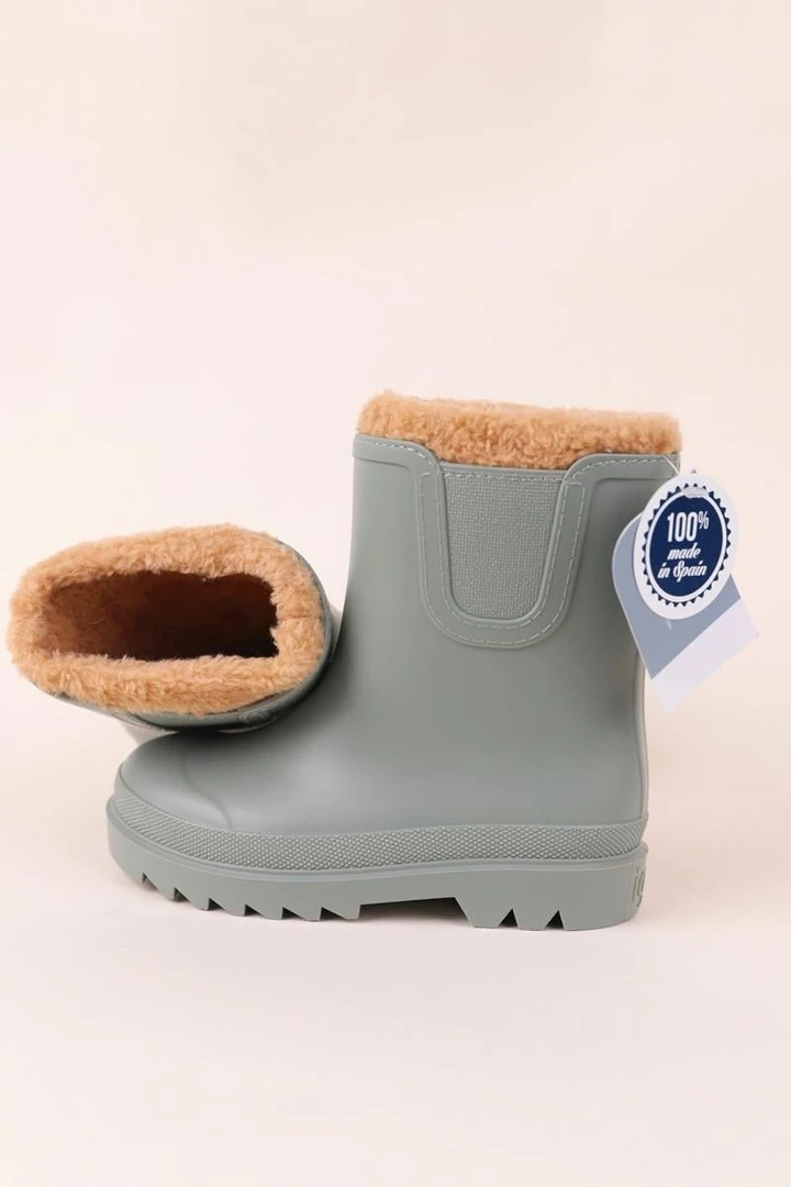 24-34 Numara Yeşil Renk Unisex Tokıo Borreguito İgor Çizme