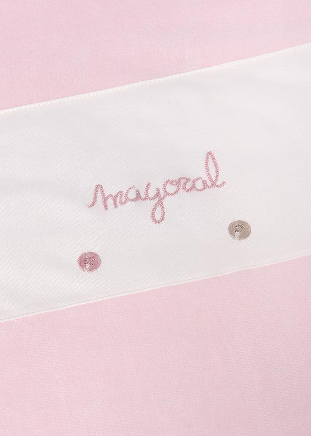 Mayoral 90x80 cm Kışlık Bebek Kadife Battaniye – Yumuşak & Sıcacık Pembe