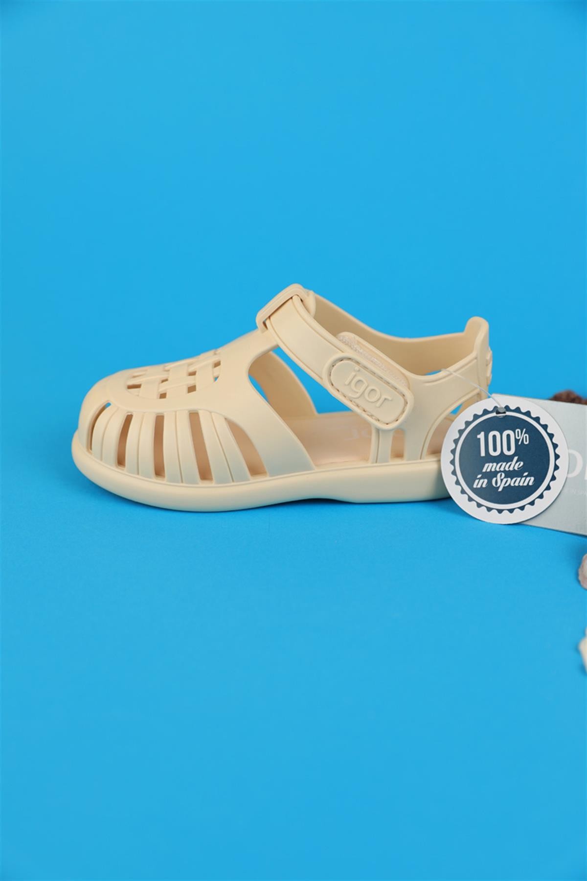 22 - 27 Numara İgor Tobby Solid Fil Dişi Sandalet