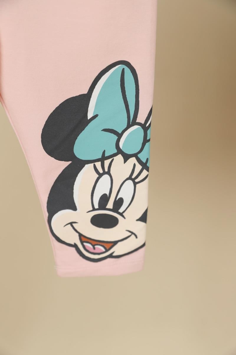 06-24 Ay Kız Bebek Füme Renk Minnie Mouse Lisanslı Takım