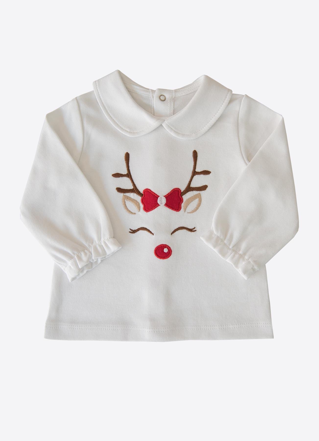 KİTİKATE 6-24 ARASI ORGANİK YENİYIL GEYİKLİ İKİLİ TAKIM - KIRMIZI