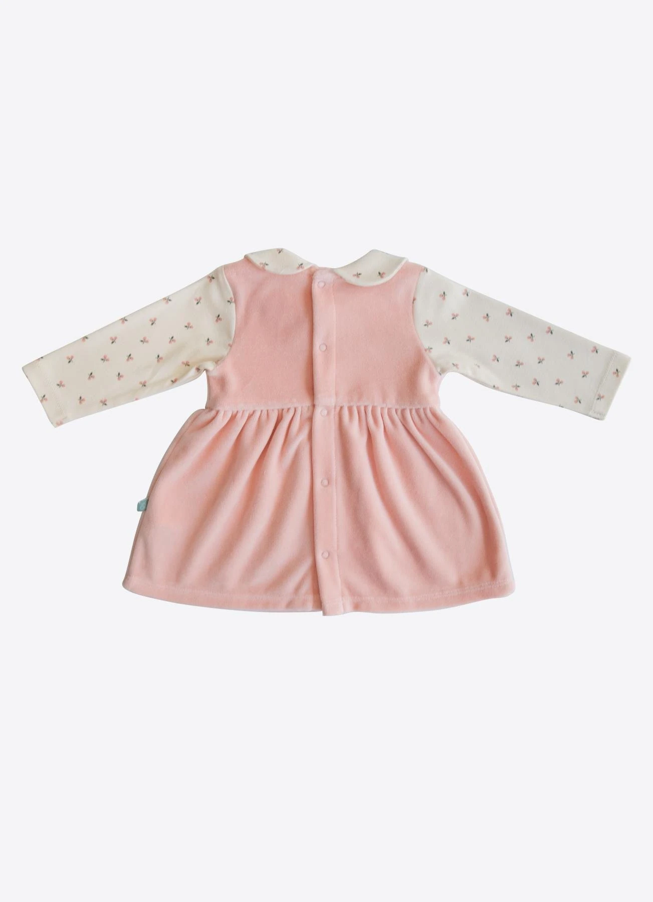 KİTİKATE 6-18 AY ARASI ORGANİK CAROL ELBİSE - PEMBE