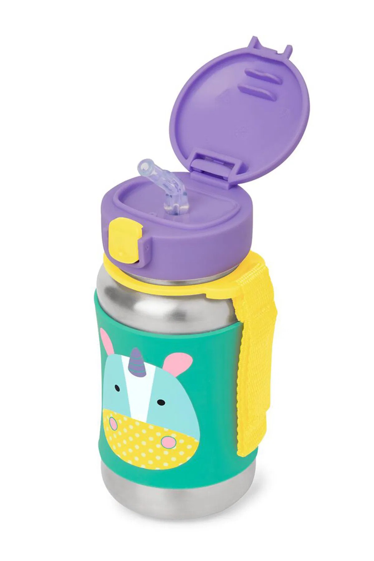 SKIP HOP PİPETLİ PASLANMAZ ÇELİK UNICORN SULUK