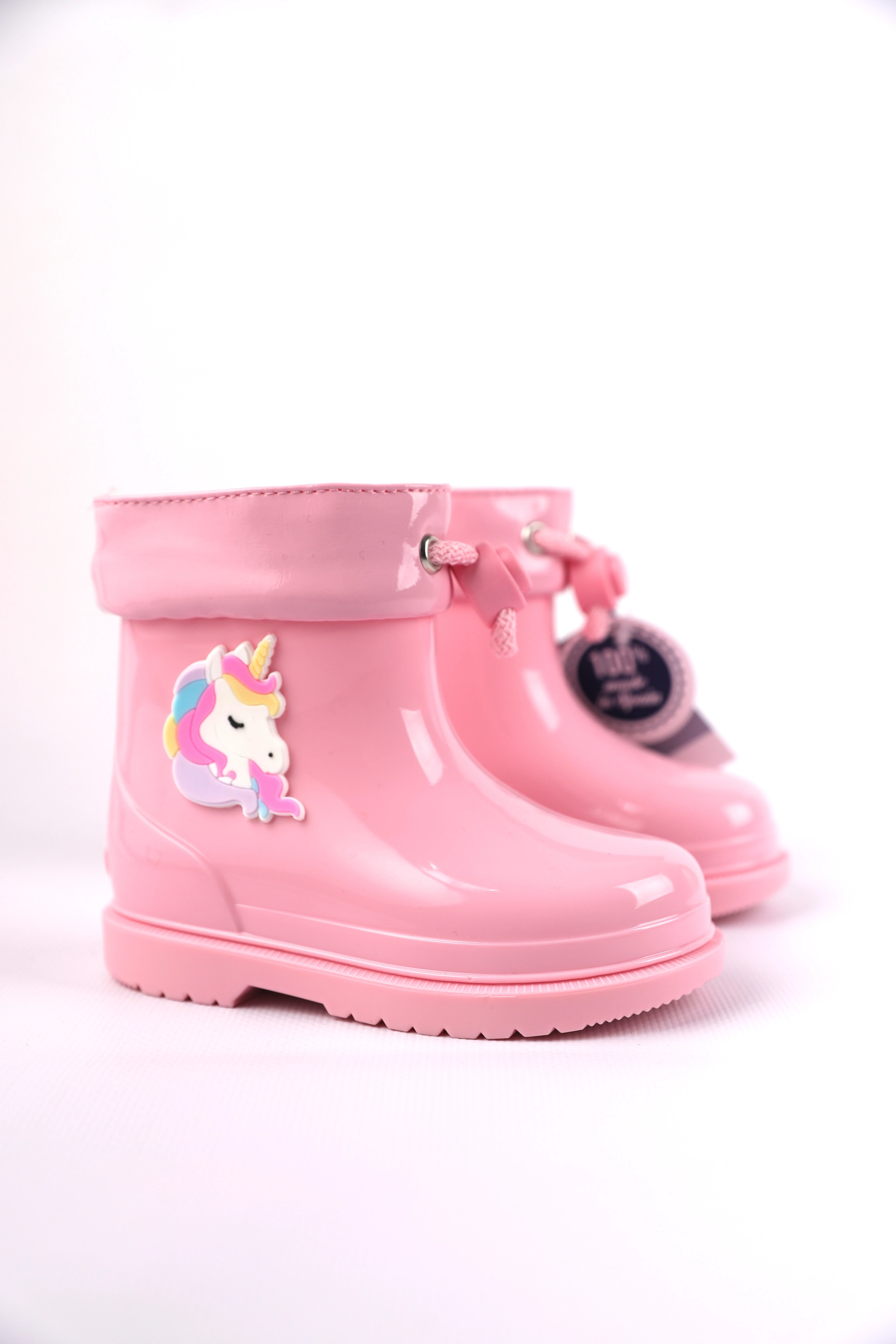 22-28 Numara Pembe Renk Kız Çocuk Bımbı Unicorn Yağmur İgor Çizmesi